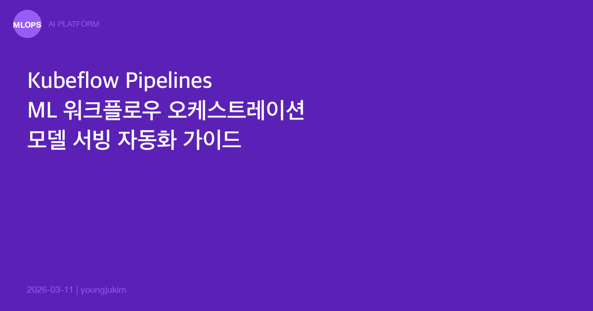 Kubeflow Pipelines ML 工作流编排指南