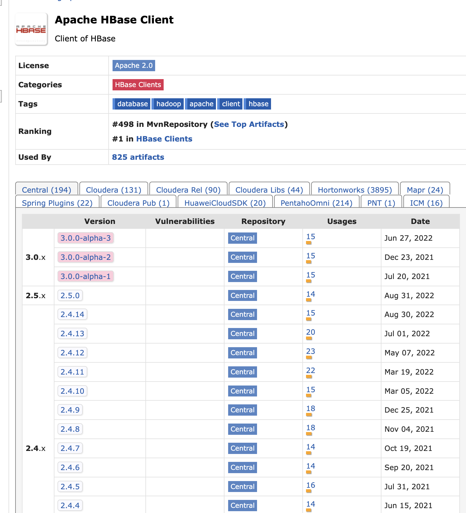 hbase-maven-link