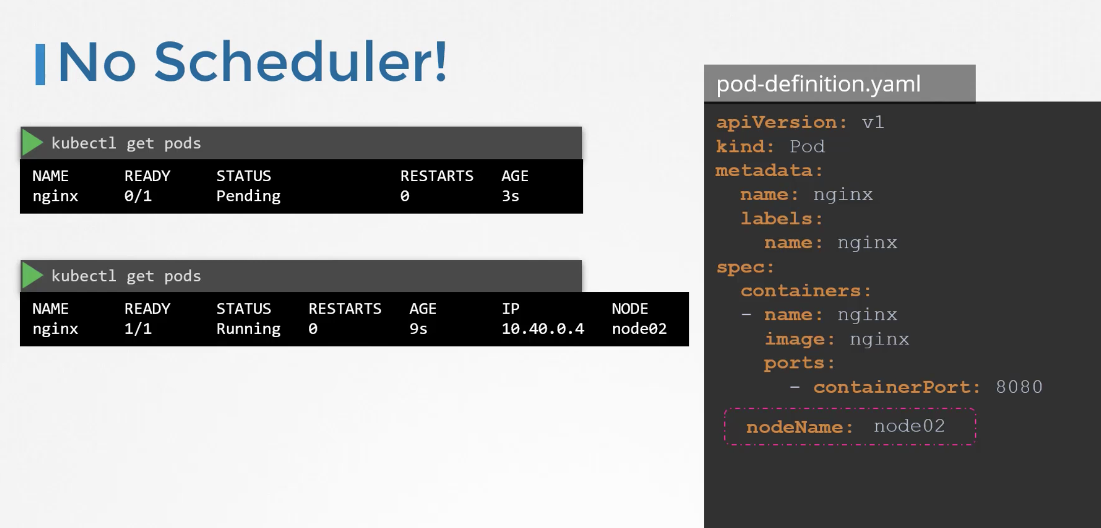 No Scheduler
