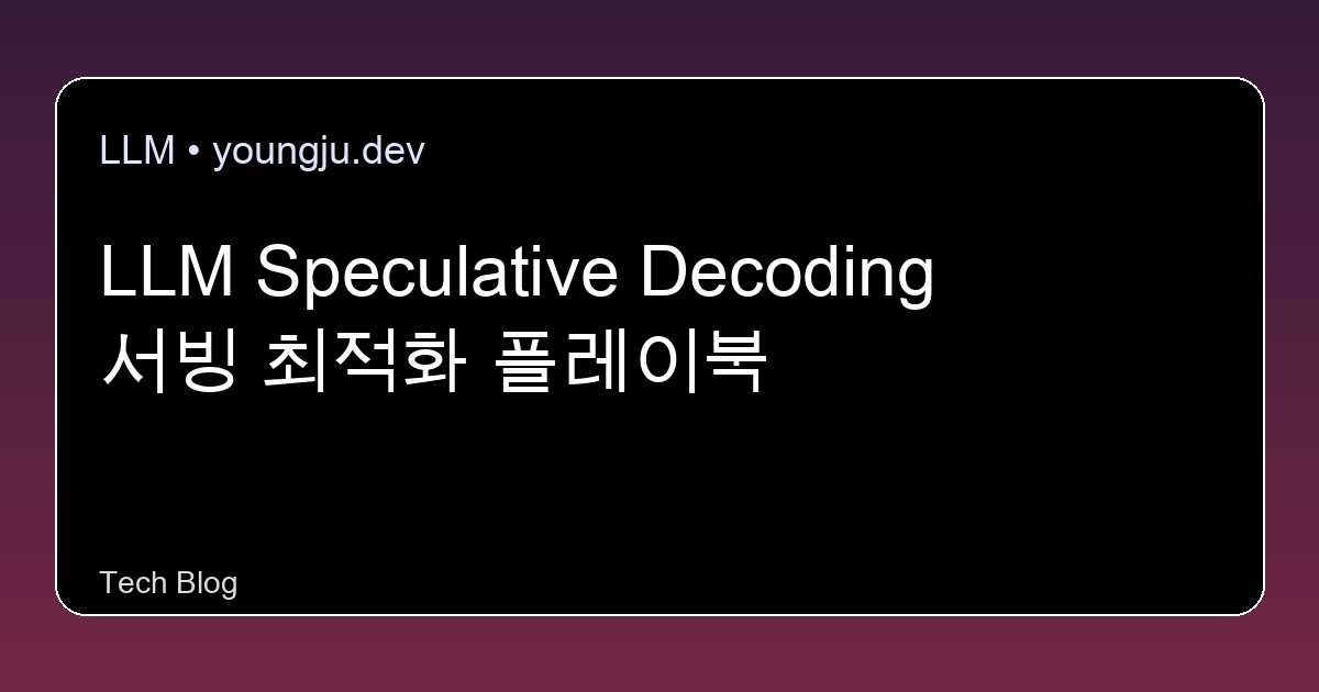 LLM Speculative Decoding Serving Optimization Playbook